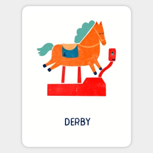 Kentucky Derby Coin Horse Sticker